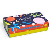 Happy Socks - Happy Birthday Socks Gift Set - Unisex Sokken - 3-pack - Cadeauverpakking