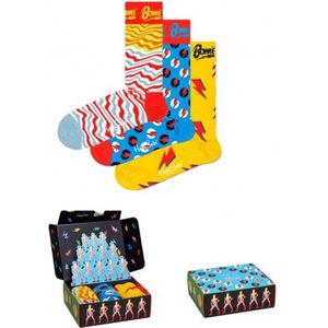 Happy Socks Bowie Gift Set (3-pack), unisex sokken in cadeauverpakking