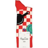 Sokken - Rood Met Wit Ruitjes - Katoen - Ontbijt Thema