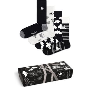 Happy Socks - Black And White Socks Gift Set - Sokken - Unisex - 4-pack