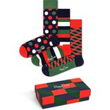 Happy Socks - Classic Holiday Socks Gift Set - Unisex Sokken - 3-pack - Cadeauverpakking