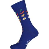 Happy Socks - Friday Night - Sokken - Blauw, Zwart, Rood, Wit, Geel - 2 Stuks