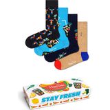 Happy Socks - Healthy Lifestyle Socks Gift Set - Unisex Sokken - 4-pack - Cadeauverpakking
