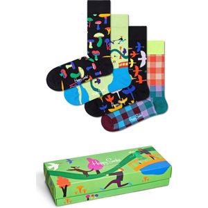 Happy Socks - Into The Park - Huissokken - Multicolor - Katoen - 4-Pack