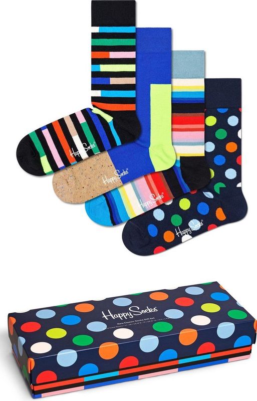 Happy Socks - New Classic Socks Gift Set - Unisex - 4-pack