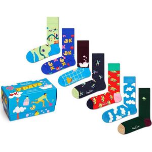 Happy Socks 7 Day Socks Gift Set (7-pack), unisex sokken in cadeauverpakking