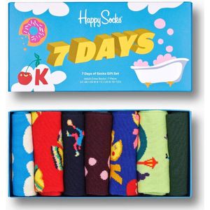 Happy Socks - 7 Day Socks Gift Set - Unisex Sokken - 7-pack - Cadeauverpakking
