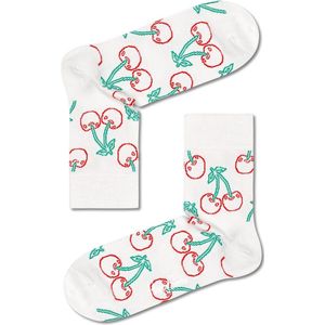 Happy Socks Cherry Half Crew Sock, hoge unisex enkelsokken