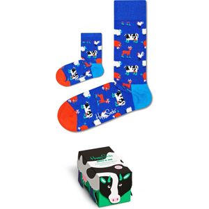 Happy Socks - Mini & Me Farmcrew Gift Set - Unisex Sokken - 2-pack - Cadeauverpakking