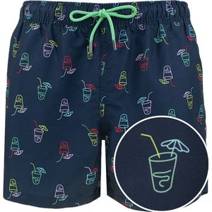 Happy Socks heren zwemshort lemonade blauw - maat m