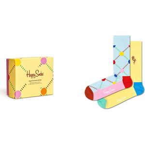 Happy Socks - Argyle Dot Socks - Sokken - Multicolor - Katoenmengsel - 2 Paar