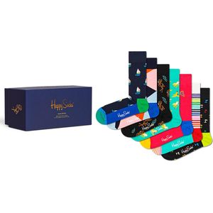 Happy Socks - 7 Days Socks Gift Set - Sokken - Multikleur - Katoenmengsel