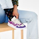 Happy Socks - Palm Sock - Zwart - Unisex - 1 Paar Sokken