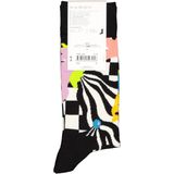 Happy Socks Under The Sea Sock, zwart met wit waterballet met kleur