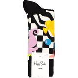 Happy Socks Under The Sea Sock, zwart met wit waterballet met kleur