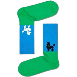 Happy Socks Who Let The Dogs Out Sock, poedels in zwart en wit