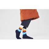 Happy Socks - Faded Diamond - Huissokken - Navy