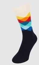 Happy Socks - Faded Diamond - Huissokken - Navy
