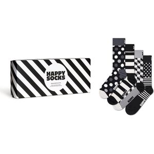 Happy Socks Classic Black & White Socks Gift Set (4-pack) - Unisex