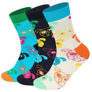 Happy Socks - 3-Pack - Sokken - Helder - Katoen