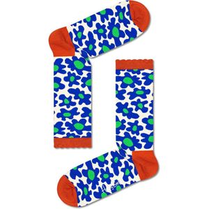 Happy Socks - Flower Shot Sock - Wit - Unisex