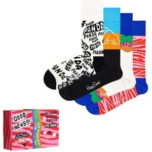 Happy Socks - WWF Gift Set - Unisex Sokken - 4-pack - Cadeauverpakking