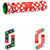 Happy Socks - 2-Pack Big Dot Snowman Gift Set - Rode Huissokken