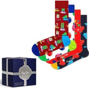 Happy Socks - Holiday Vibes Gift Set - Sokken - Multikleur - Katoen - 4 Paar