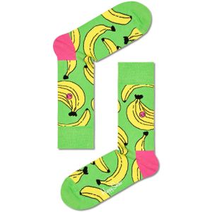 Happy Socks Dames Sokken Met Print Banaan Groen - Maat 36-40