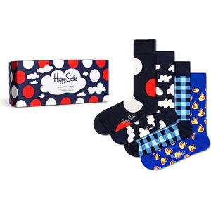 Happy Socks - My Favourite Blues - Sokken - 4-pack - Unisex - Cadeauverpakking