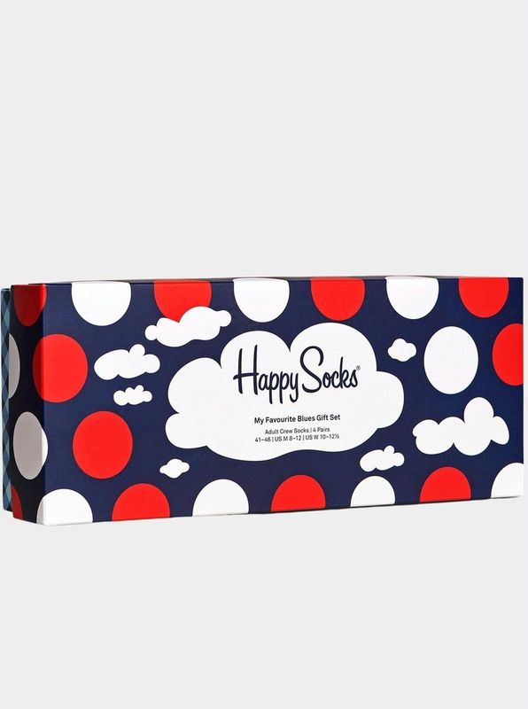 Happy Socks - My Favourite Blues - Sokken - 4-pack - Unisex - Cadeauverpakking