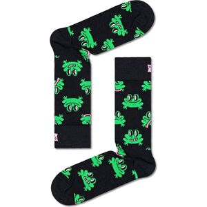 Happy Socks - Frog Sock - Unisex Sokken - Groen - Natuurlijke Materialen