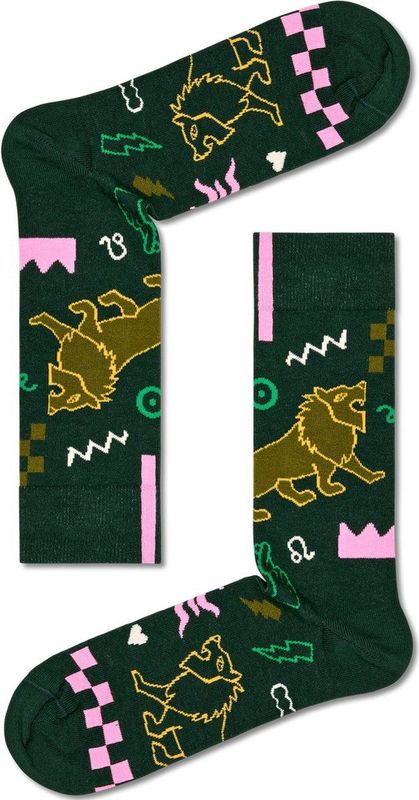 Happy Socks - Huissokken - Kleurrijk - Gekamd Katoen