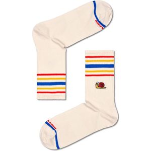 Happy Socks - Snail 3/4 Crew Sock - Unisex Sokken