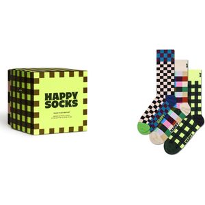 Happy Socks - Check It Out - Sokken - Unisex - 3-pack in Cadeauverpakking