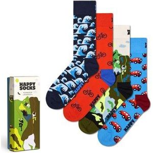 Happy Socks - Out And About - Sokken - Unisex - 4-pack - Cadeauverpakking