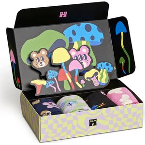 Happy Socks - Happy In Wonderland Socks Gift Set - Huissokken - Multicolor - Gekamd Katoen