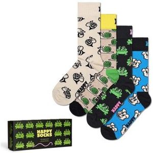 Happy Socks - Dieren Sokken - 4-Pack - Multicolor - Katoen