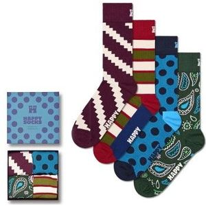 Happy Socks unisex giftbox 4P sokken new vintage multi