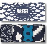 Happy Socks - Moody Blues - Sokken - 4 Paren - Kleur: Blauw