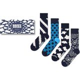 Happy Socks - Moody Blues - Sokken - 4 Paren - Kleur: Blauw