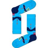 Happy Socks - Happy Holidays - Kerstsokken - Rood en Blauw - 2-Pack