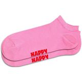 Happy Socks Lage sokken 3 paar - katoenen sokken - Solids Collection - roze, wit en geel, 3-Pack Solid Low Pink White Yellow, 4146 EU