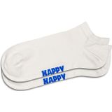 Happy Socks Lage sokken 3 paar - katoenen sokken - Solids Collection - roze, wit en geel, 3-Pack Solid Low Pink White Yellow, 4146 EU