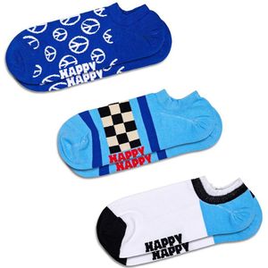 Happy Socks - Footies - Multicolor - Slijtvast Katoen - 3 Paar