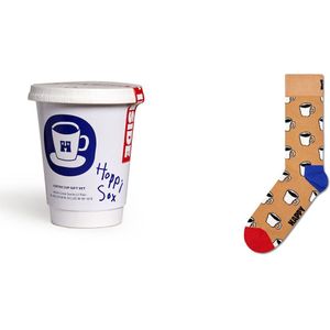 Happy Socks - 1-Pack Coffee Cup Gift Set - Beige - Sokken