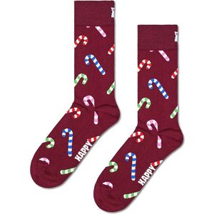 Happy Socks - Candy Cane - Huissokken - Paars - Slijtvast Katoen