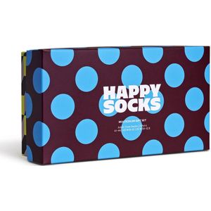 Multicolor Giftset - Enkelsokken - 3 Paar - Katoen - Versterkte Hiel & Teen