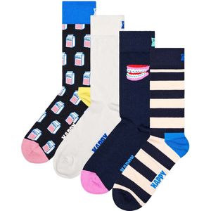 Melkpak - Cadeauset - Korte Sokken - 4 Paar - 86% Katoen