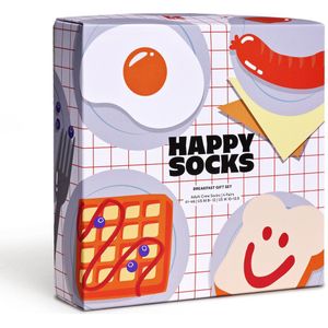 Ontbijt Geschenkset - Koffie, Eieren, Worst, Boter - Huissokken